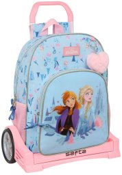 Torba szkolna z kółkami Frozen Ice magic Niebieski 33 x 42 x 14 cm