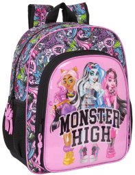 Plecak szkolny Monster High Drama Wielokolorowy 32 x 38 x 12 cm