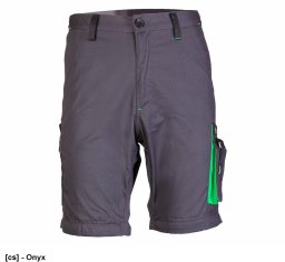 A7KS - SEVEN KINGS SPODNIE KRÓTKIE ONYX, POLIESTER/BAWEŁNA (65% /35%), 260G/M2 60