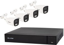 Zestaw monitoringu PoE BLOW 4x8MP 2TB BL-KI8B4/PoE/2TB 4x kamery tubowe 8MP dysk HDD2TB