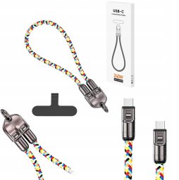 Kabel USB Vega USB-C - USB-C Wielokolorowy (36076)