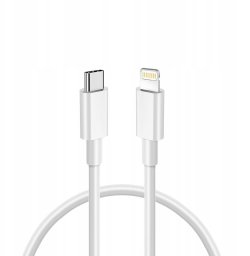 Kabel USB Vega USB-C - Lightning 0.3 m Biały (35687)