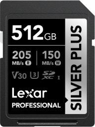 Lexar SDXC Professional SILVER Plus 1066x UHS-I/U3/A2/4K R205/W150 (V30) 512GB