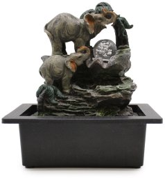 Domowa Fontanna Wodna - Rodzina Słoni
