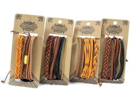 Zestaw Męskich Bransolet - Przeważający Brąz