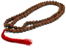 Naszyjnik Rudraksha - Brązowy