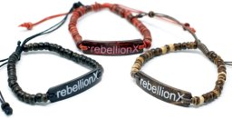 Bransoletka z drewna kokosowego - Rebellion