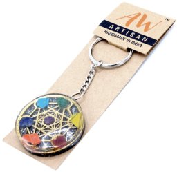 Breloczek z Orgonitem - Siedem Czakr