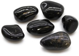 Kamień Afrykański Duży - Czarny Onyks | 6 sztuk