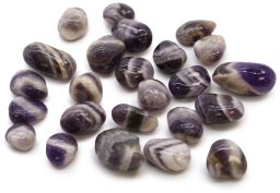 Kamień Afrykański Mały - Ametyst Chevron | 24 sztuki