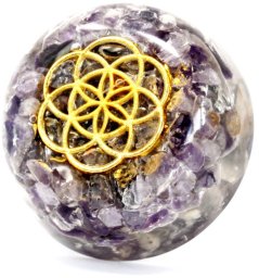Orgonit na biurko - Kopuła Ametyst