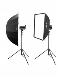 Zestaw studyjny GlareOne LED 1000 Starter Kit - zestaw oświetlenia studyjnego