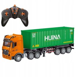 TIR ZDALNIE STEROWANY CIĘŻARÓWKA Z KONTENEREM SKALA 1:18 H-TOYS 1317