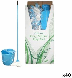 Zestaw wiadra z mopem La Mopperia Azul Niebieski (40 Sztuk)