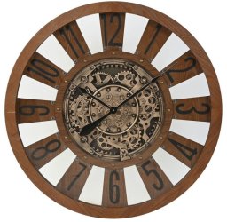 Zegar Ścienny Home ESPRIT Naturalny Drewno Metal 80 x 9,5 x 80 cm