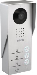 Kaseta zewnętrzna domofonu EURA VDA-93A3 EURA CONNECT - trójrodzinna, czytnik zbliżeniowy