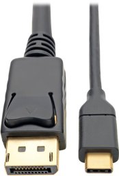 Eaton Tripp Lite Series USB-C to DisplayPort Cable, 4K @ 60Hz, Thunderbolt 3, USB Type C, USB-C, USB Type-C, 6' 6ft. - Adapterkabel - 24 pin USB-C (M) zu DisplayPort (M) - USB 3.1 Gen 1 / Thunderbolt 3 / DisplayPort 1.2 - 1.83 m - 4K Unterstutzung -
