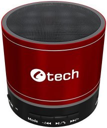 C-TECH repro SPK-08R, bluetooth, červená