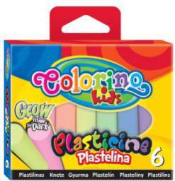  Colorino Plastelina świecąca w nocy 6 kolorów