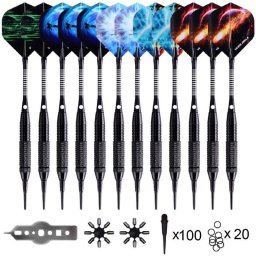 Smiginio strėlyčių rinkinys WIN.MAX Dart Set Combo, WMG70020, 12 vnt. strėlyčių