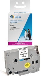 G&G Schriftband 18mm x 8m sw-ws komp. m. Brother TZe-241