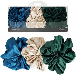 Satino gumytės plaukams Be Osom Satin Scrunchie BEOSOMHBAND, 3 vnt.