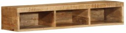 Wall-mounted TV Cabinet Rough Mango Wood Solid Rough Mango Wood