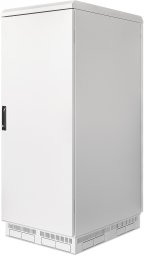 INTELLINET IP55 48,26cm 19Zoll Netzwerkschrank mit integrierten L�ftern 27HE 800mm tief staub- und wasserdicht montiert grau RAL7035