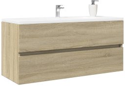 Bathroom Sink Cabinet Sonoma Oak Engineered Wood Medium