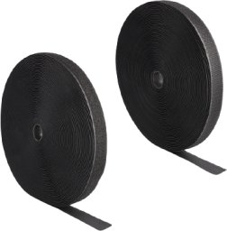 Delock DELOCK Wytrzymała taśma rzepowa samoprzylepna 25mx25mm SW