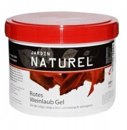 JARDIN ROTESWEINLAUB GEL 500ML ŻEL DO NÓG - liście czerwonych winogron