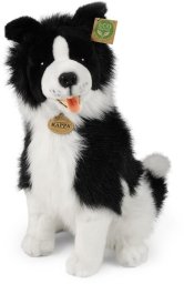 Rappa - Pluszowa maskotka siedzący Pies Border Collie 40 cm Eco-Friendly