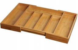 WKŁAD / ORGANIZER DO SZUFLADY NA SZTUĆCE ROZSUWANY 52/31x31cm KRISBERG KS-2546
