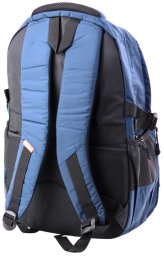 Plecak Miejski Funkcjonalny 9 Kieszeni Granatowy 35L