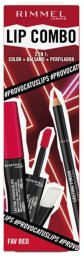 Zestaw Do Makijażu Rimmel London Lip Combo 3 Części Fav Red