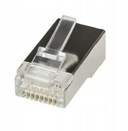 Wtyk modularny WM8p8c (RJ-45), kat.6A, na przewód okrągły, linkę, ekranowane