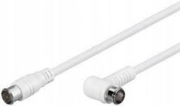 Kabel przyłączeniowy SAT kątowy, szybkozłączka F, podwójne ekranowanie 10m