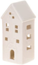 Ozdobny domek ceramiczny LED, 16 cm