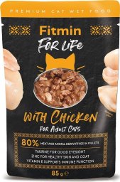  Fitmin  For life saszetka fileciki z kurczakiem w sosie dla kotów 85g