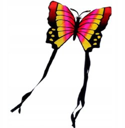 LATAWIEC MOTYL 88x78CM RÓŻOWO ŻÓŁTY ENERO