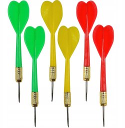 RZUTKI LOTKI METALOWE DART 6g KPL.6SZT ENERO