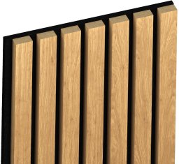 GoDan Foge Panel Acoust Sort Lamella Zaragoza Eg - b 30cm h 280cm
