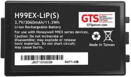 DOLPHIN 99EX/GX 3060MAH/LI-POLM 3.7V 99EX-BTEC-1