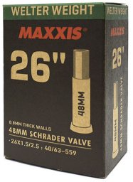 Maxxis Dętka Maxxis 26x1.5/2.5 TB-MX00037 AV-48 WELTER WEIGHT Uniwersalny