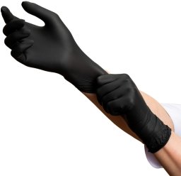 VELO BLACK ROZM. XL Rękawice nitrylowe bezpudrowe diagnostyczne, 100 szt.