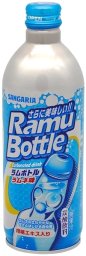 Napój Ramune, japońska oranżada, aluminiowa butelka 500ml - Sangaria