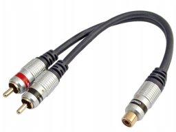Kabel Hama 2x wtyk cinch - 1x gniazdo cinch