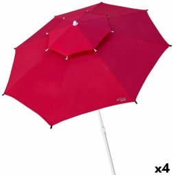 Slnenk Aktive Czerwony Metal Włókno szklane 280 x 261 x 280 cm (4 Sztuk)
