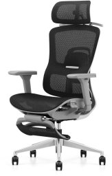 Fotel ergonomiczny ANGEL biurowy obrotowy Homer Czarno-Szary