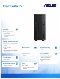 asus Komputer ExpertCenter D501MER-514500009X i5-14500 16/512/W11 PRO